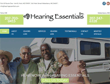 Tablet Screenshot of hearingessentials.com